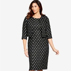 Polka Dot Dress & Jacket Set Jessica London